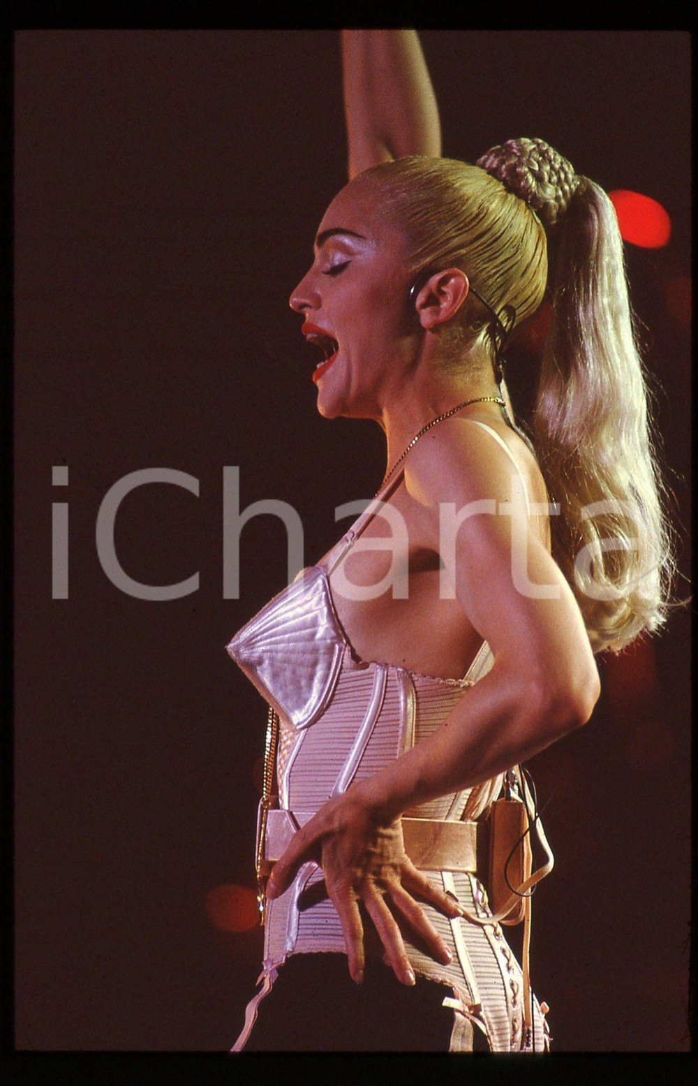 35mm vintage slide* 1990 MADONNA Louise Veronica CICCONE - BLONDE AMBITION TOUR