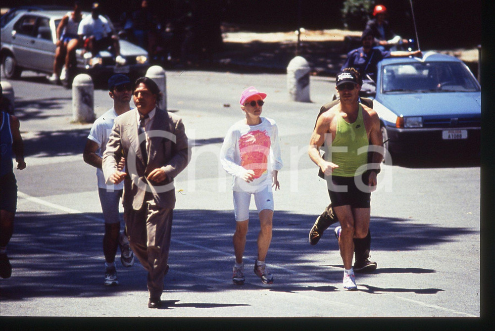35mm vintage slide* 1990 ca ROMA MADONNA Louise Veronica CICCONE - Jogging 4