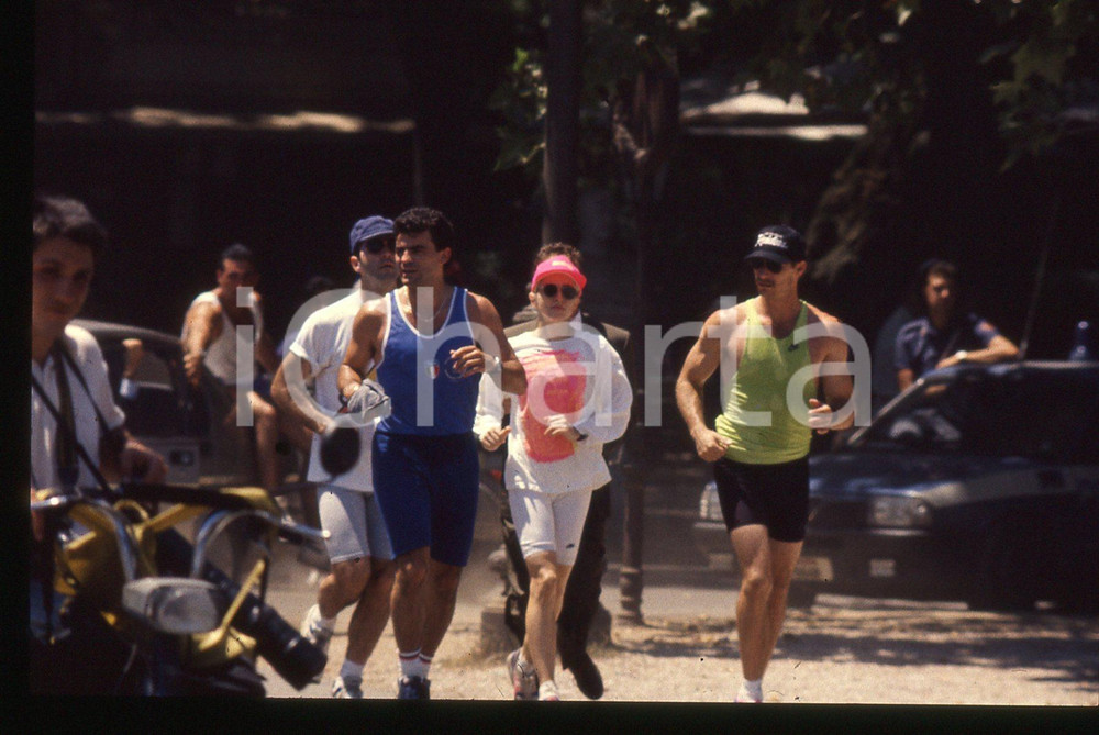 35mm vintage slide* 1990 ca ROMA MADONNA Louise Veronica CICCONE - Jogging 18