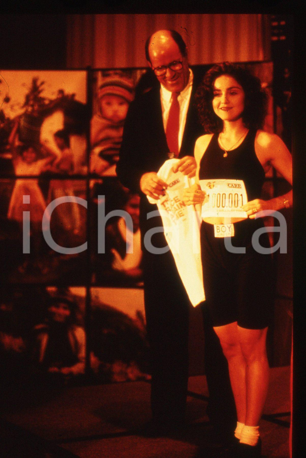 35mm vintage slide* 1988 NEW YORK MARATONA SPORT AID 88 MADONNA testimonial (4)