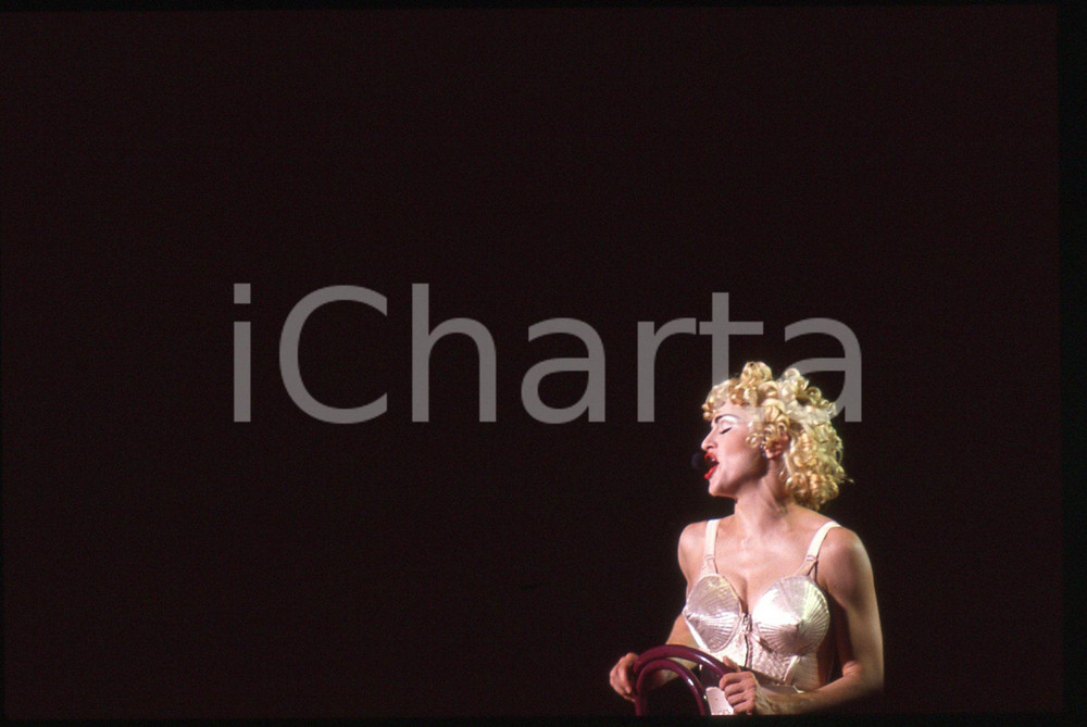 35mm vintage slide* 1990 MADONNA Louise Veronica CICCONE BLONDE AMBITION TOUR 18