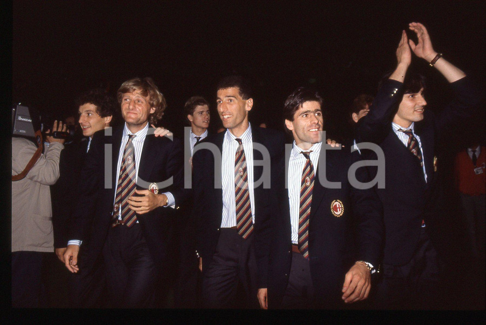 35mm vintage slide* 1988 MILANO Mauro TASSOTTI Angelo COLOMBO Alberigo EVANI