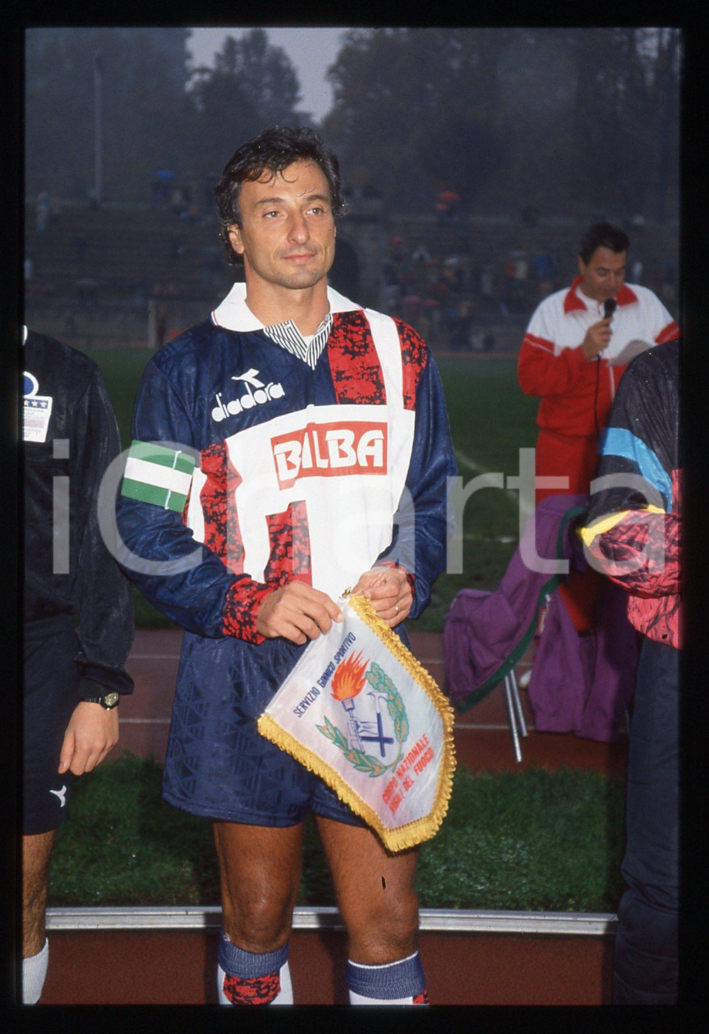 35mm vintage slide* 1990 ca MILANO Nazionale piloti F1 - Riccardo PATRESE