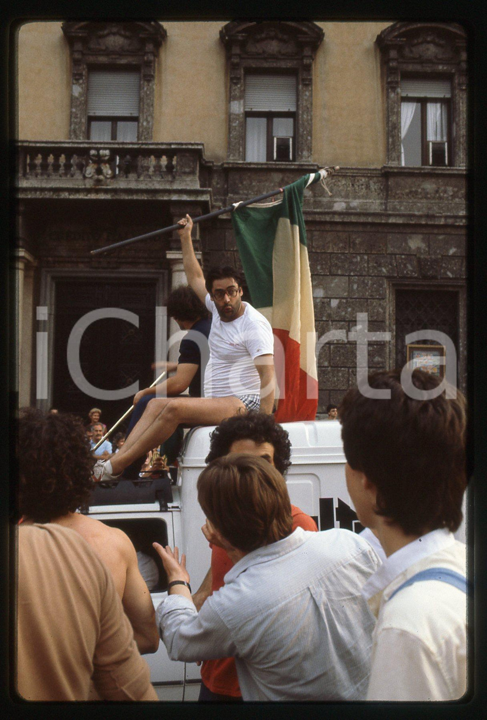 35mm vintage slide* 1982 MONZA Spagna '82 ITALIA-GERMANIA OVEST Tifoso 