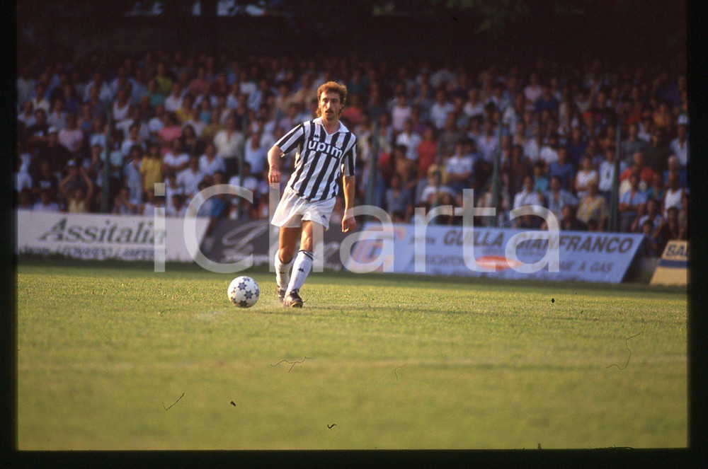 35mm vintage slide* 1989 CALCIO PRO VERCELLI vs JUVENTUS 0-3 Sergej ALEJNIKOV 2