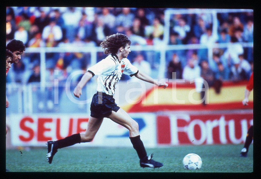 35mm vintage slide* 1990 MALAGA CALCIO SPAGNA vs AUSTRIA 2-3 - Peter ARTNER