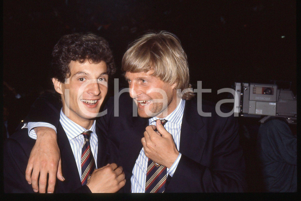 35mm vintage slide* 1988 MILANO Mario BORTOLAZZI e Angelo COLOMBO A.C. MILAN