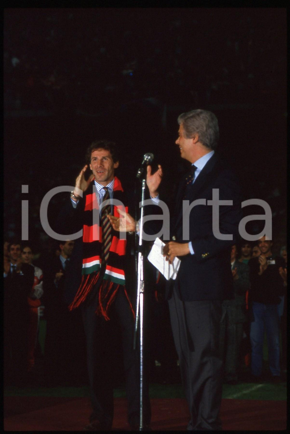 35mm vintage slide* 1988 MILANO Franco BARESI e Cesare CADEO 11° Scudetto MILAN