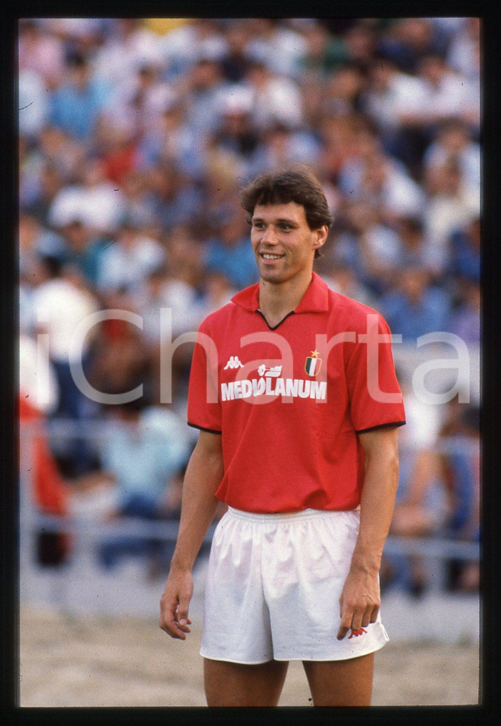 35mm vintage slide* 1988 ITALIA CALCIO Marco VAN BASTEN A.C. MILAN - Allenamento