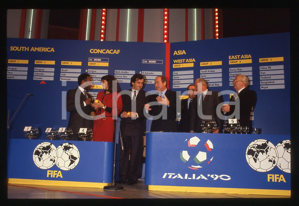 35mm vintage slide* 1989 ROMA Edson Arantes do Nascimento PELE Michel PLATINI 33