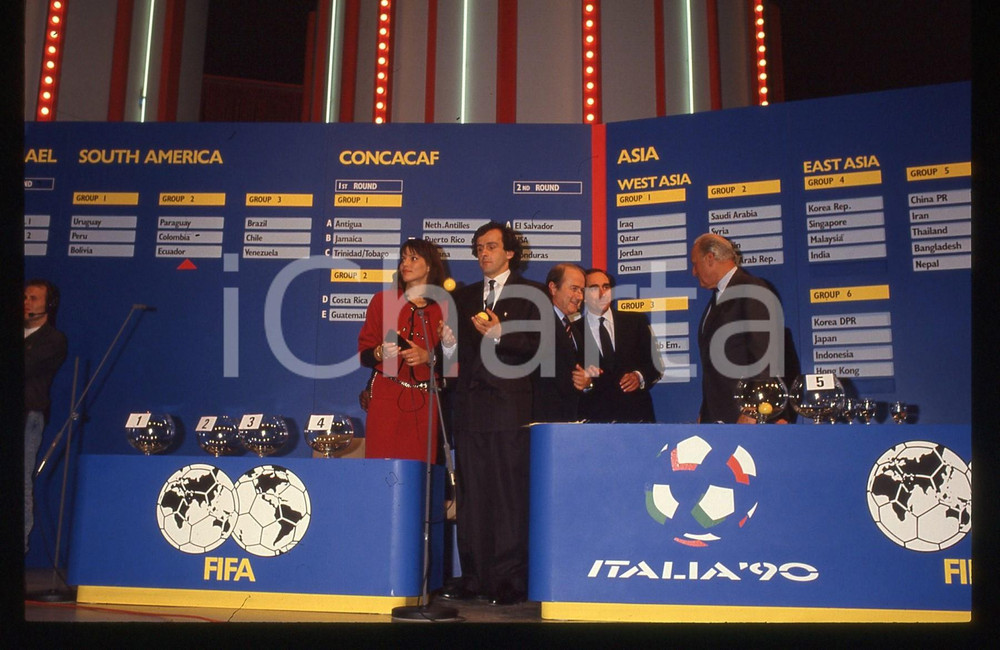 35mm vintage slide* 1989 ROMA Edson Arantes do Nascimento PELE Michel PLATINI 34