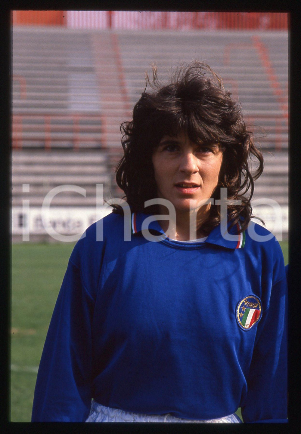 35mm vintage slide* 1989 REGGIO EMILIA - CALCIO FEMMINILE Elisabetta BAVAGNOLI