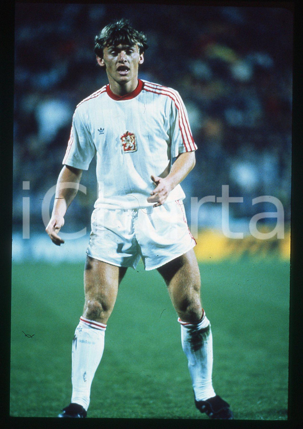 35mm vintage slide* 1990 ALICANTE SPAGNA CECOSLOVACCHIA 1-0 - Lubomir MORAVCIK