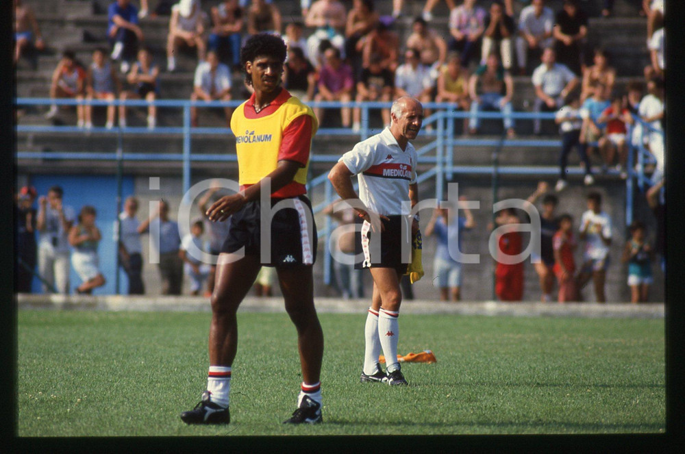 35mm vintage slide* 1988 A.C. MILAN Frank RIJKAARD Arrigo SACCHI Allenamento