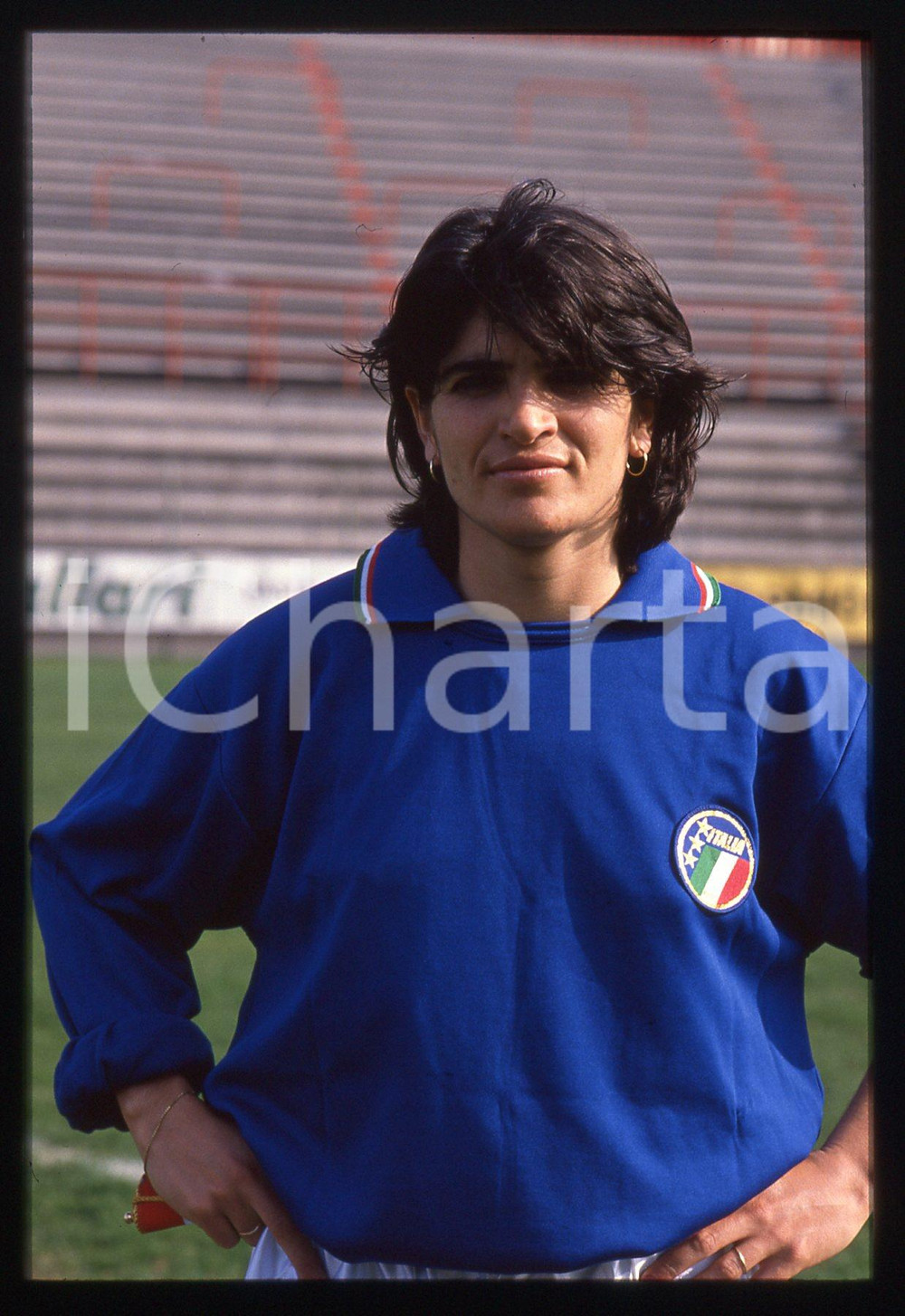 35mm vintage slide* 1989 REGGIO EMILIA - CALCIO FEMMINILE Anna Maria MEGA 2
