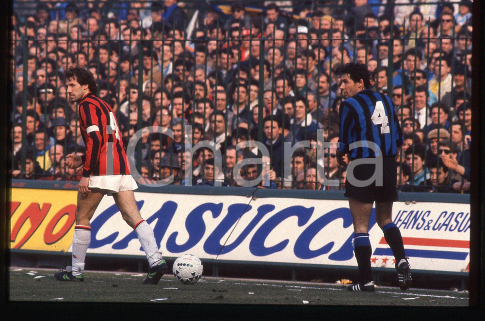 35mm vintage slide* 1987 CALCIO Derby INTER - MILAN Giuseppe e Franco BARESI