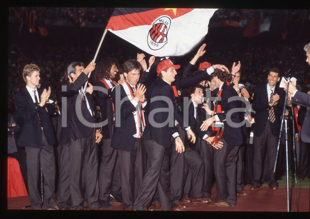 35mm vintage slide* 1988 A.C. MILAN Festa per 11° Scudetto - La squadra (5)