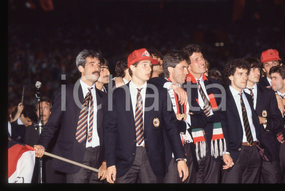 35mm vintage slide* 1988 A.C. MILAN Festa per 11° Scudetto - La squadra (6)