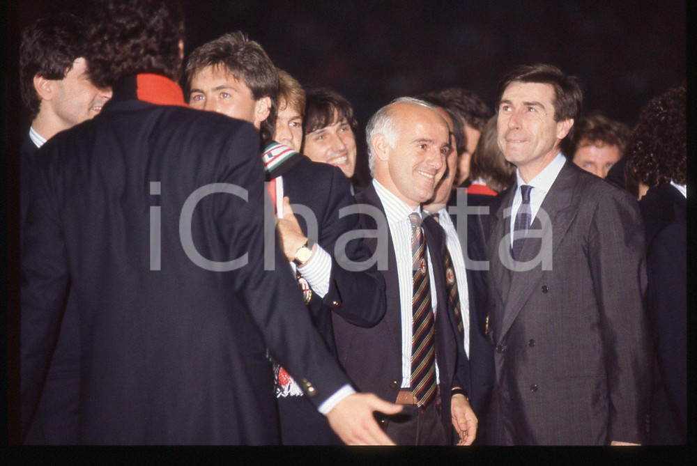 35mm vintage slide* 1988 MILANO Arrigo SACCHI e Ariedo BRAIDA A.C. MILAN