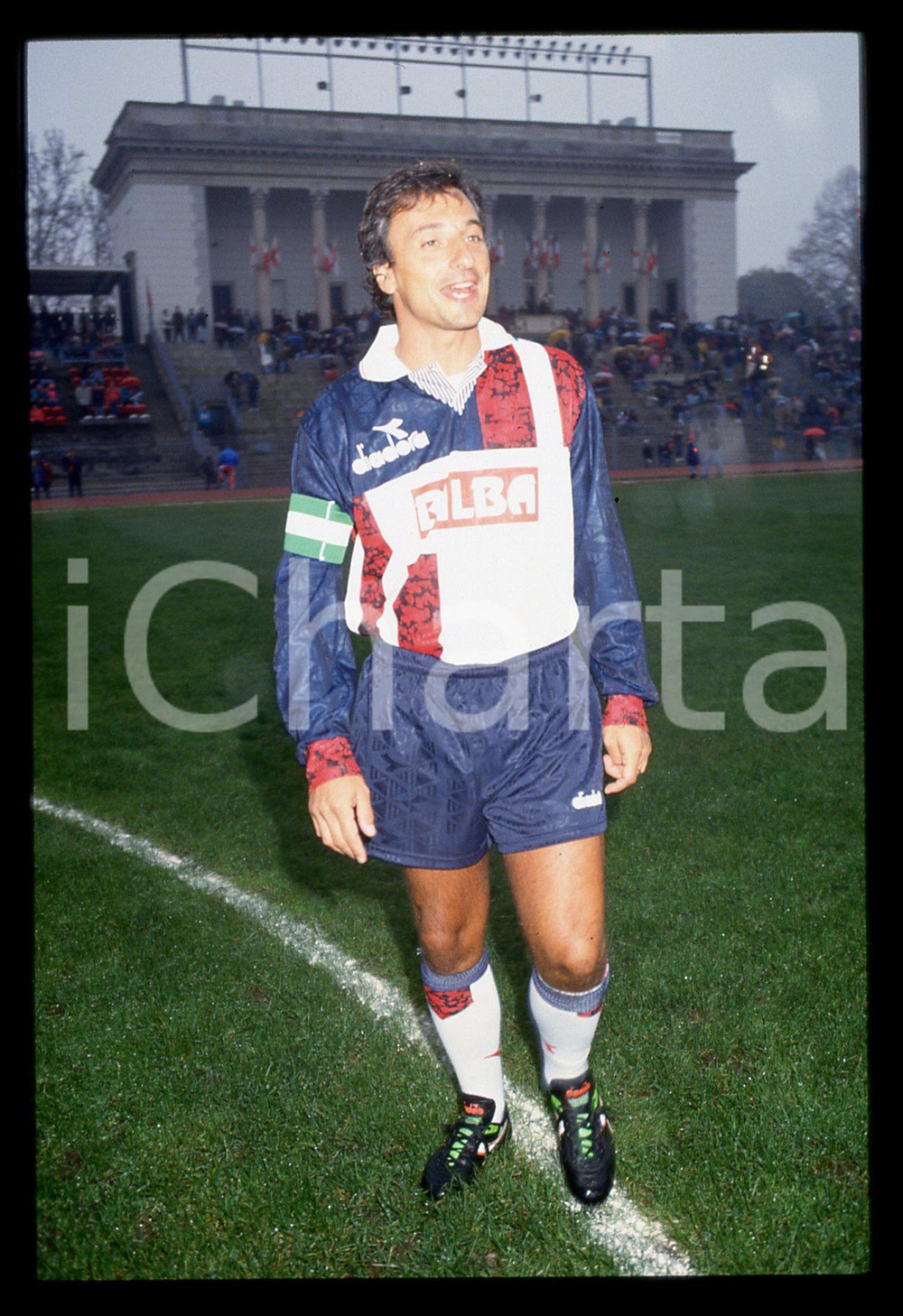 35mm vintage slide*1990ca MILANO CALCIO Nazionale piloti F1 - Riccardo PATRESE 6