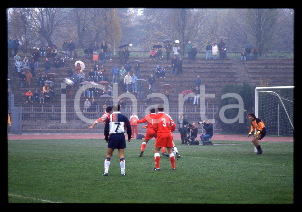 35mm vintage slide* 1990ca MILANO Nazionale Piloti F1 vs Vigili del Fuoco 14