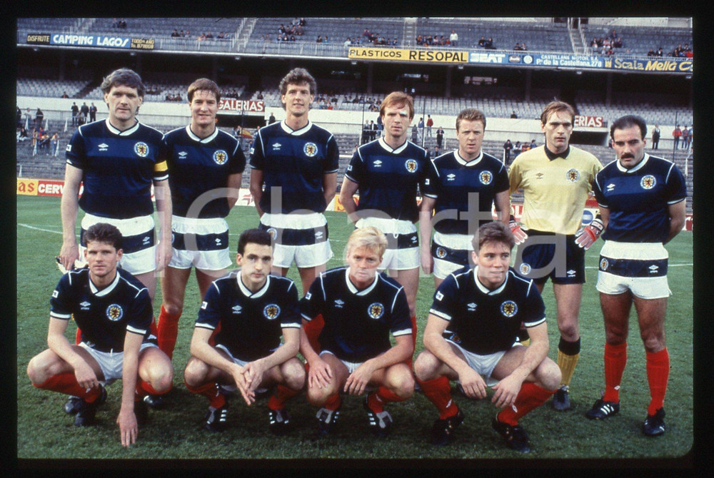 35mm vintage slide* 1988 MADRID Amichevole SPAGNA SCOZIA 0-0 - Squadra SCOZIA