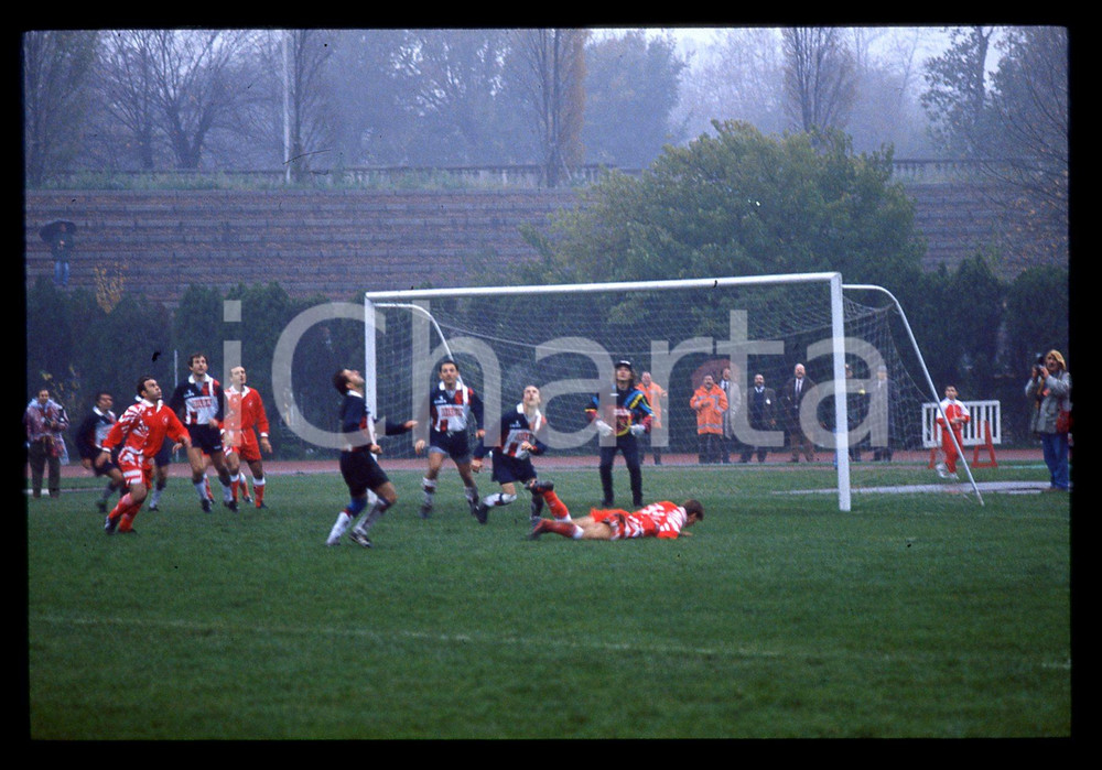 35mm vintage slide*1990ca MILANO Nazionale Piloti F1 vs Vigili del Fuoco 16