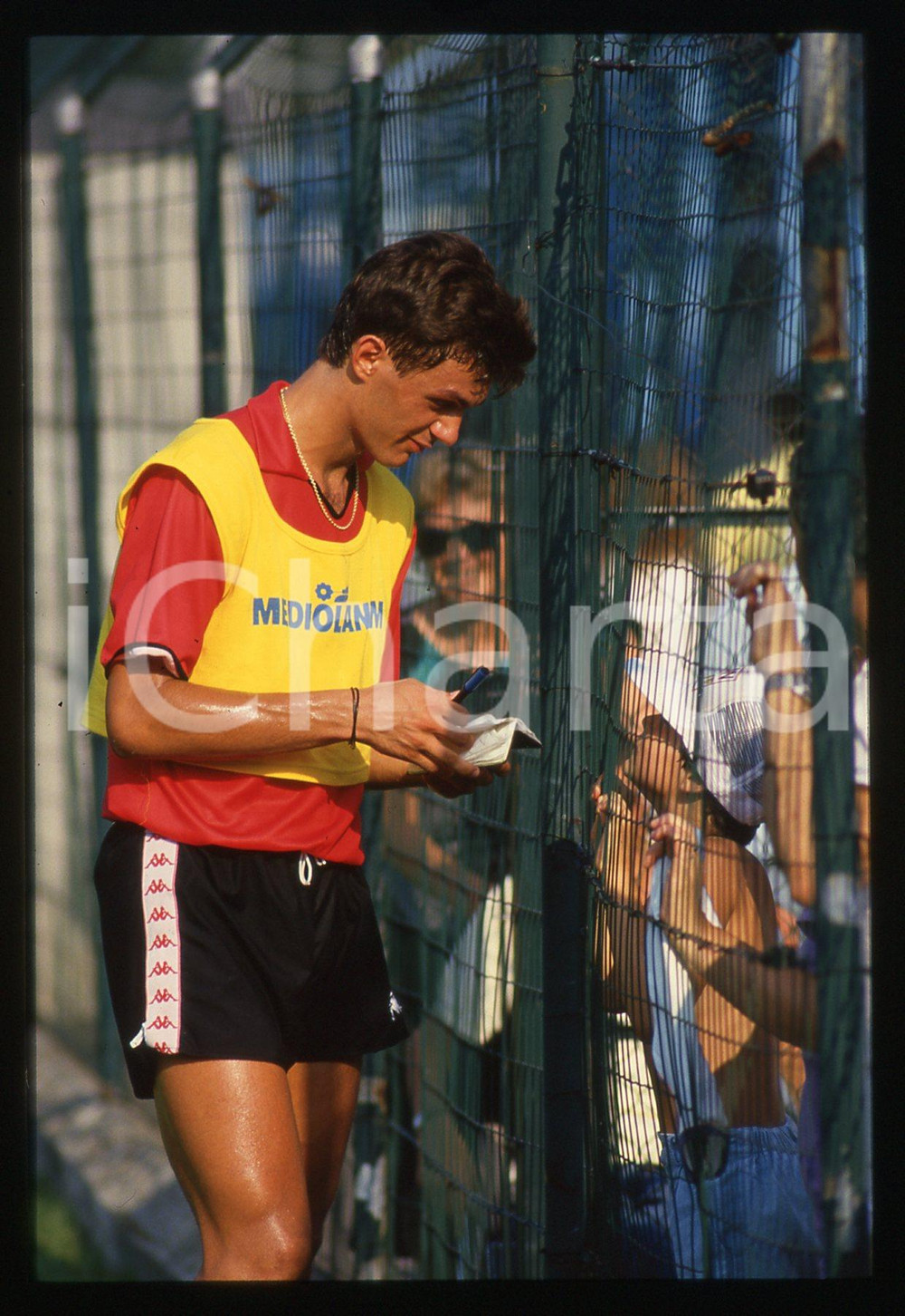 35mm vintage slide* 1988 ITALIA Paolo MALDINI A.C. MILAN - Autografi