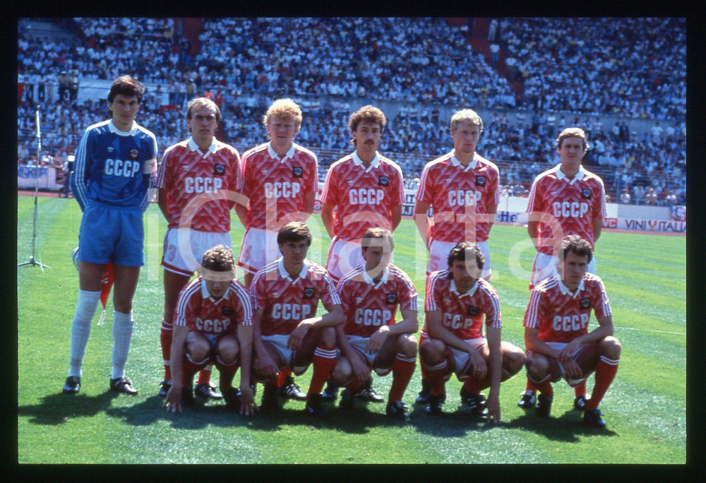 35mm vintage slide* 1988 FRANCOFORTE INGHILTERRA URSS 1-3 - Squadra URSS