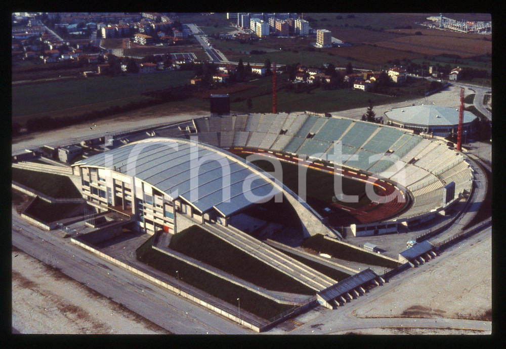 35mm vintage slide* 1990 ca UDINE Stadio FRIULI - Veduta aerea