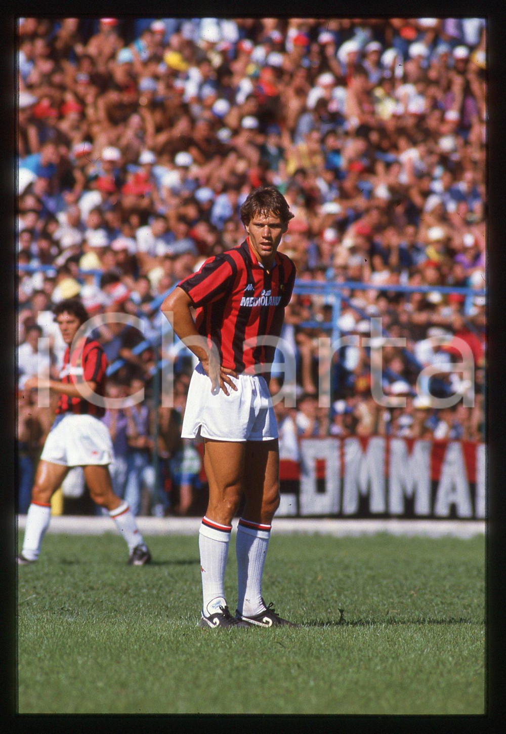 35mm vintage slide* 1987 MILANELLO Marco VAN BASTEN A.C. MILAN - Amichevole (4)