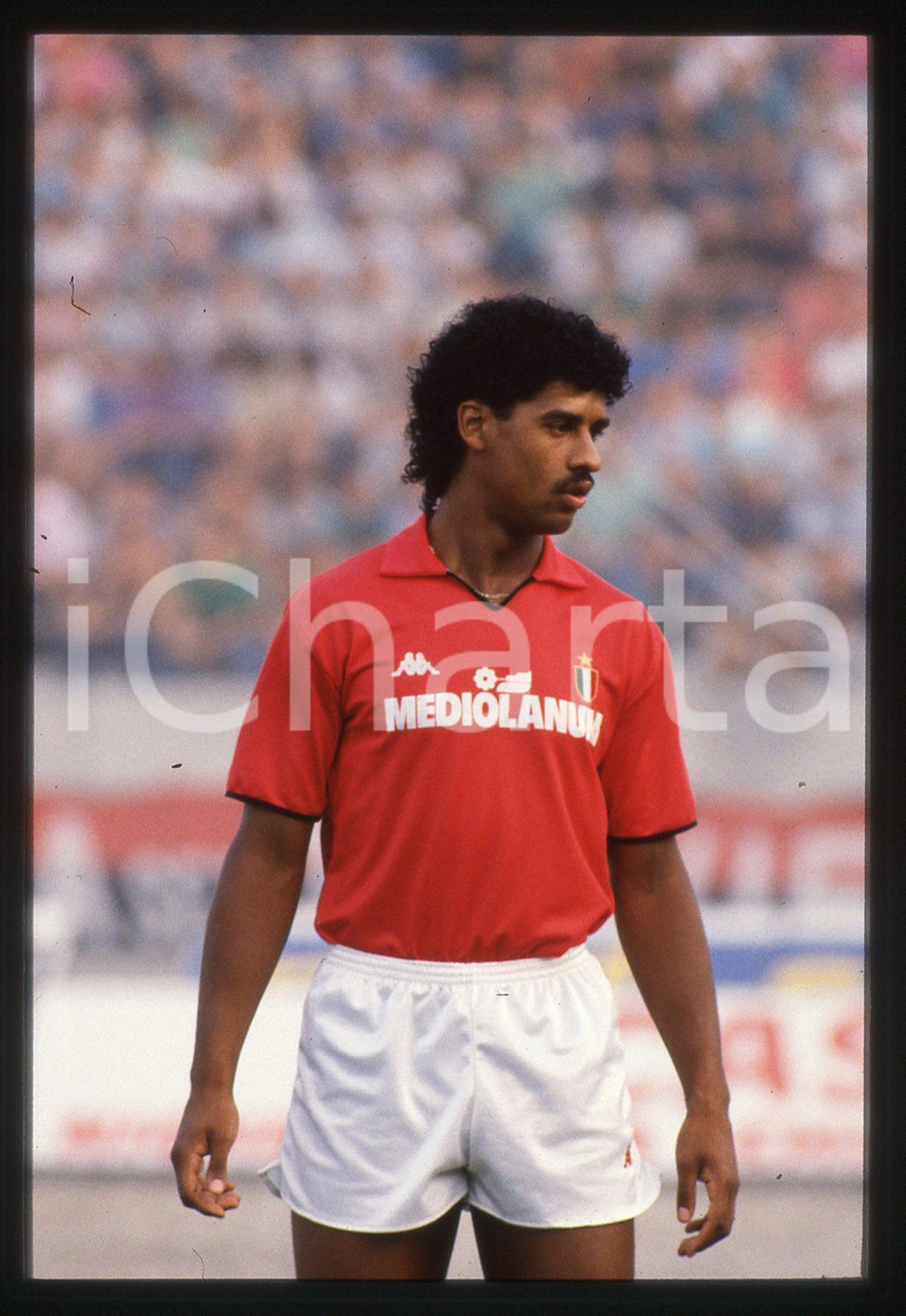 35mm vintage slide* 1988 A.C. MILAN Frank RIJKAARD durante l'allenamento (8)