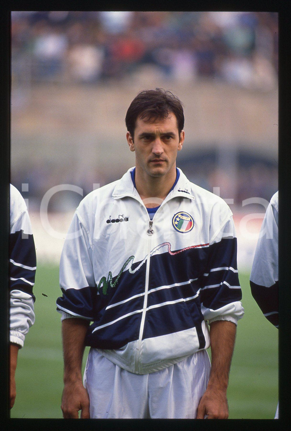 35mm vintage slide* 1989 CALCIO - ITALIA vs BRASILE Luigi DE AGOSTINI - Ritratto