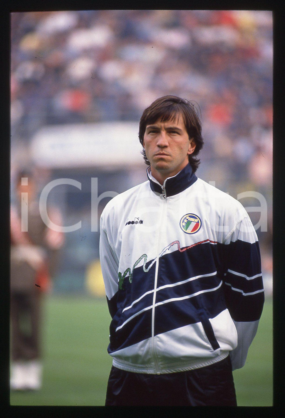 35mm vintage slide* 1989 CALCIO - ITALIA vs BRASILE Walter ZENGA - Ritratto