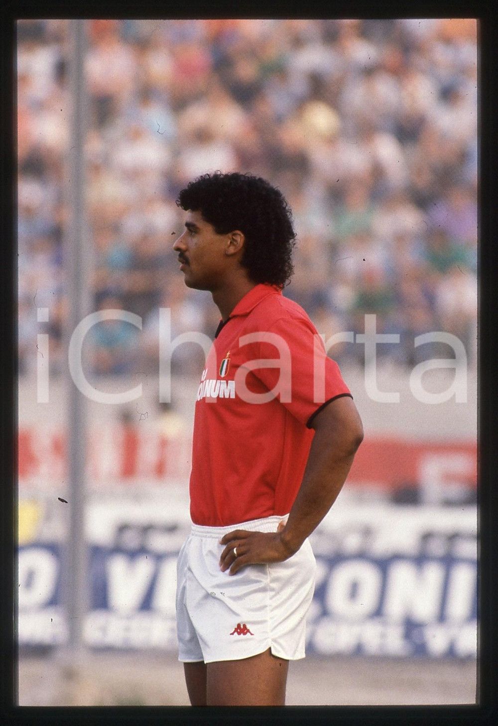 35mm vintage slide* 1988 A.C. MILAN Frank RIJKAARD durante l'allenamento (13)