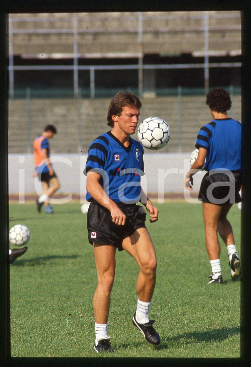 35mm vintage slide* 1988 VARESE - F.C. INTER Lothar MATTHAUS durante allenamento