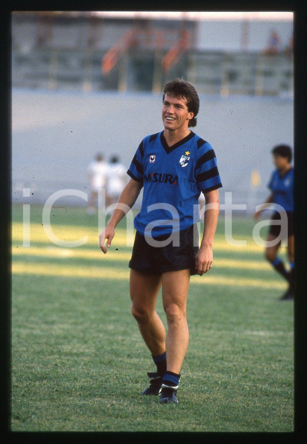 35mm vintage slide* 1988 VARESE - F.C. INTER Lothar MATTHAUS Allenamento 4