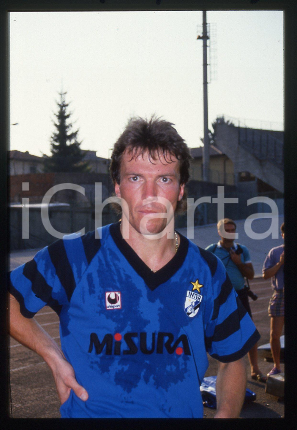 35mm vintage slide* 1988 VARESE - F.C.INTER Lothar MATTHAUS Allenamento 5