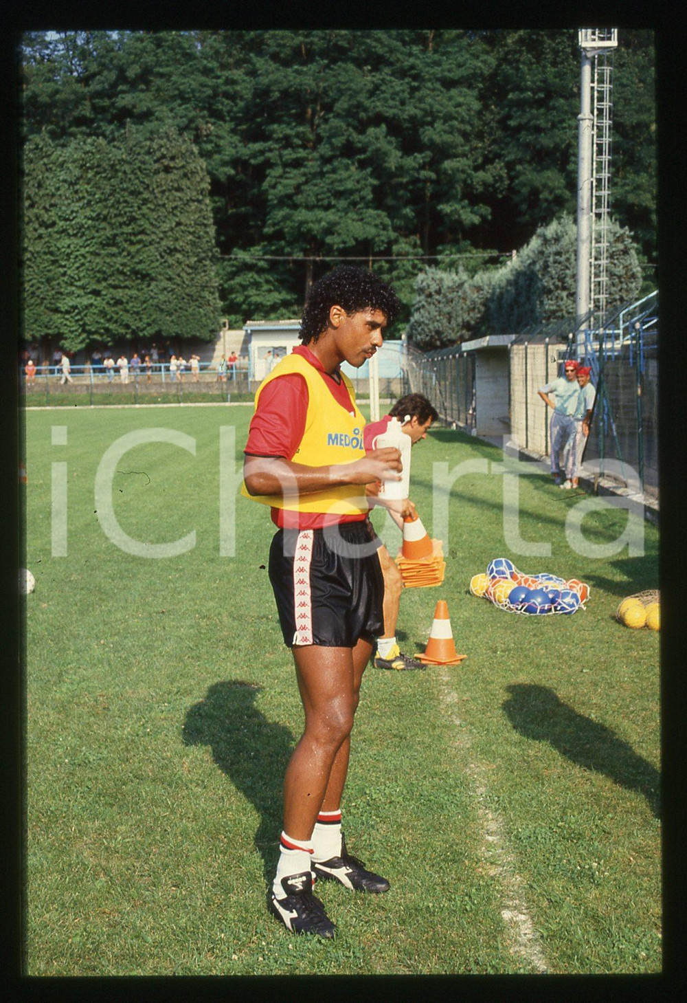35mm vintage slide* 1988 ITALIA CALCIO Frank RIJKAARD AC MILAN - Allenamento 16