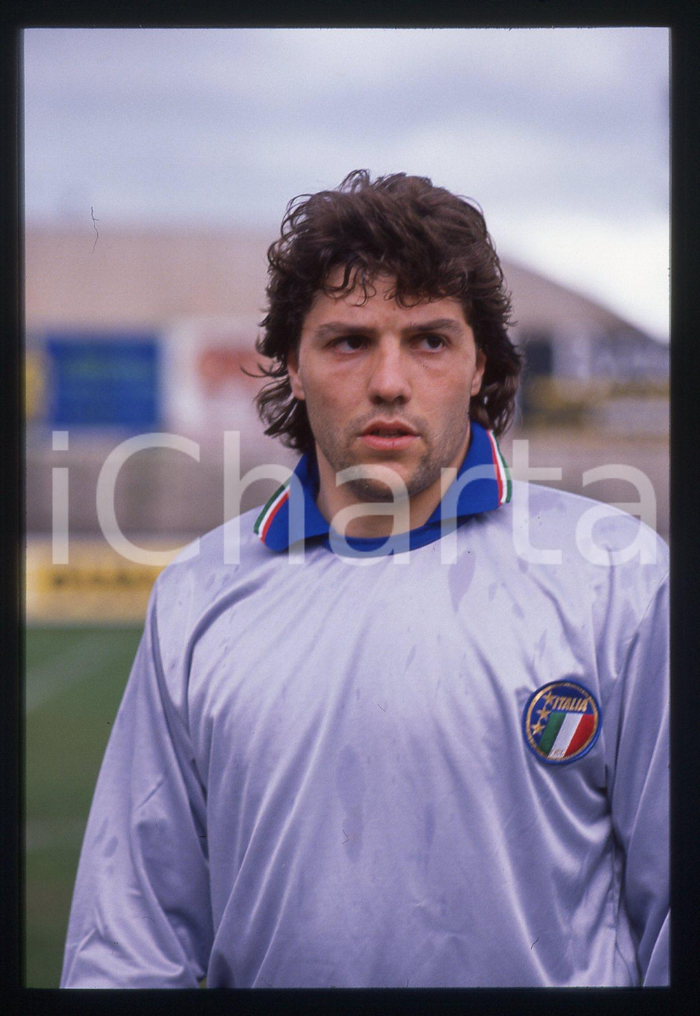 35mm vintage slide* 1989 CALCIO - B ITALIA Nazionale UNDER 21 Adriano BONAIUTI