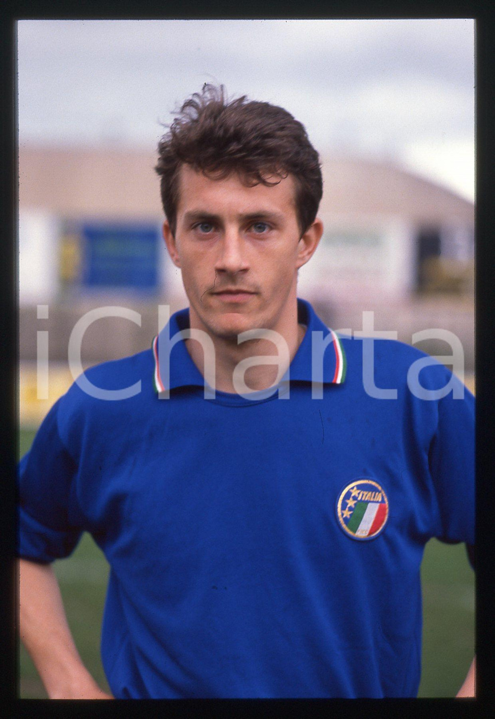 35mm vintage slide* 1989 CALCIO - B ITALIA Nazionale UNDER 21 Maurizio GANZ