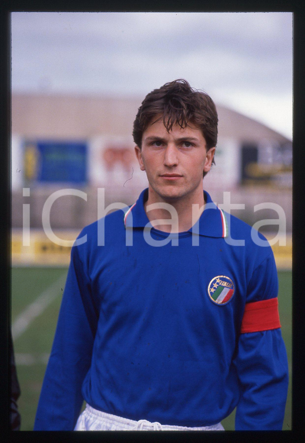35mm vintage slide* 1989 CALCIO - B ITALIA Nazionale UNDER 21 Lorenzo MINOTTI