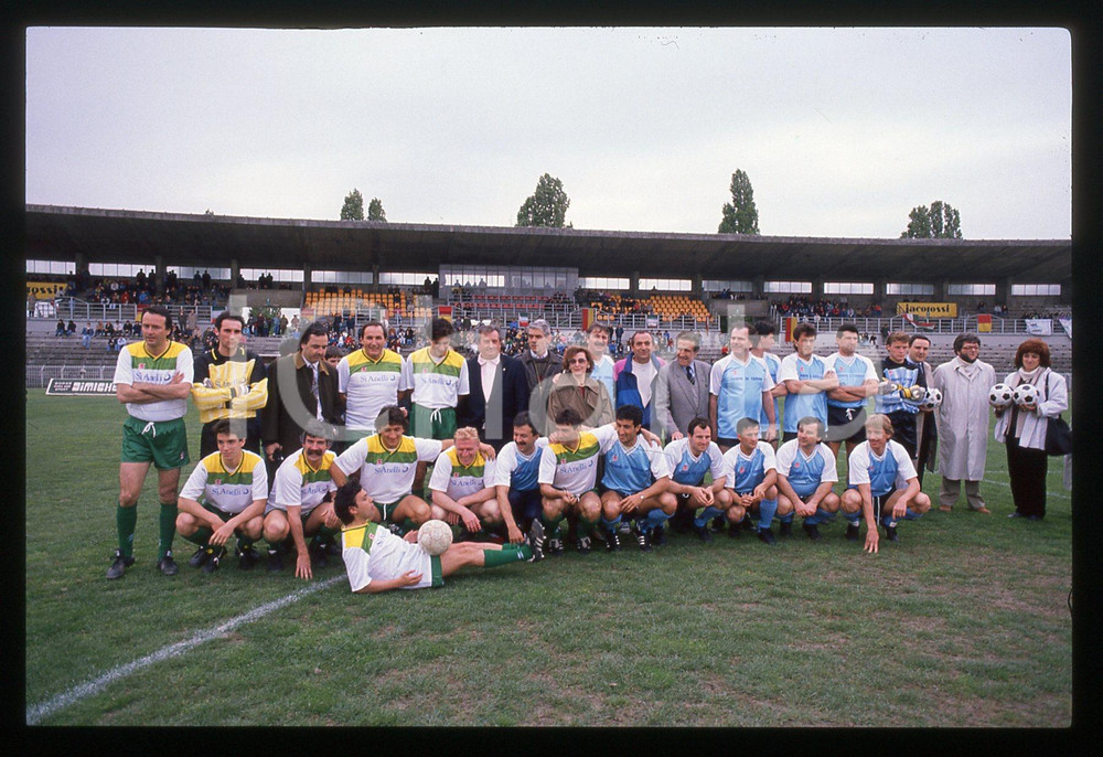 35mm vintage slide* 1990 ca CESENA Partita beneficenza SALVIAMO L'ADRIATICO (2)