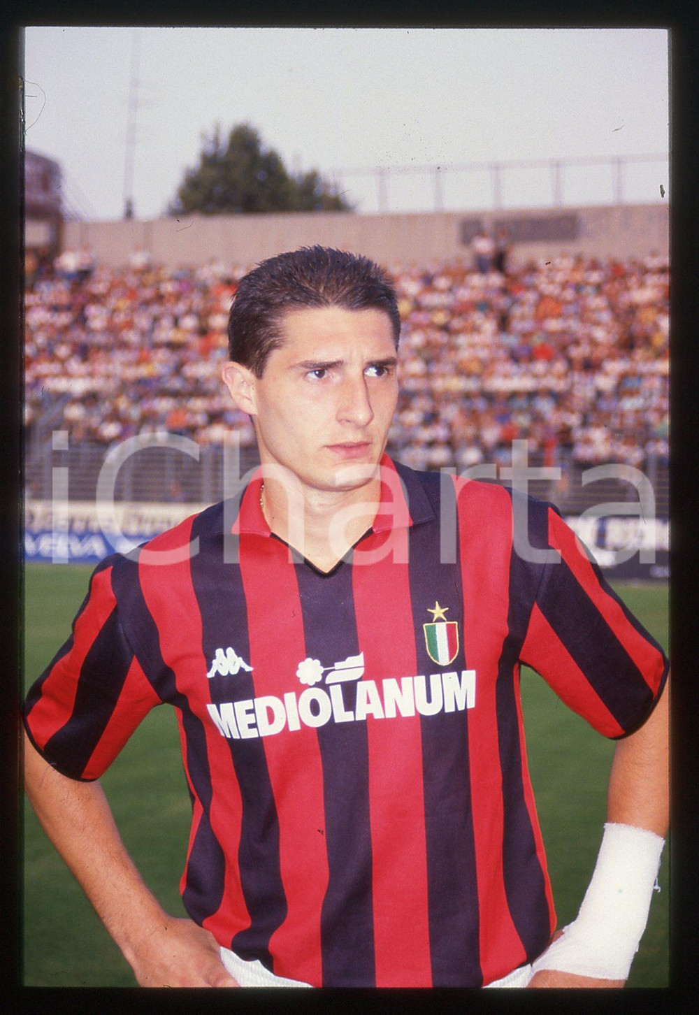 35mm vintage slide* 1988 CALCIO BERGAMO ATALANTA vs MILAN 0-1 Daniele MASSARO