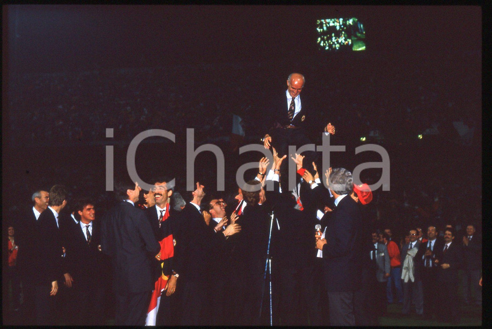 35mm vintage slide* 1988 MILANO Arrigo SACCHI Trionfo 11° Scudetto AC MILAN