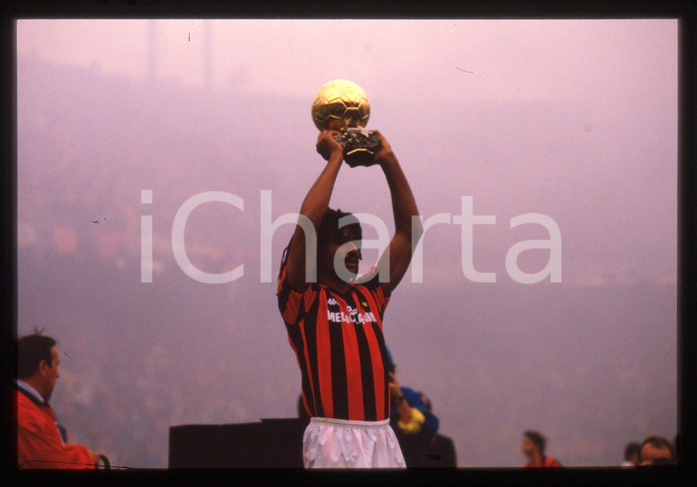 35mm vintage slide* 1988 MILANO CALCIO Ruud GULLIT Pallone d'oro AC MILAN