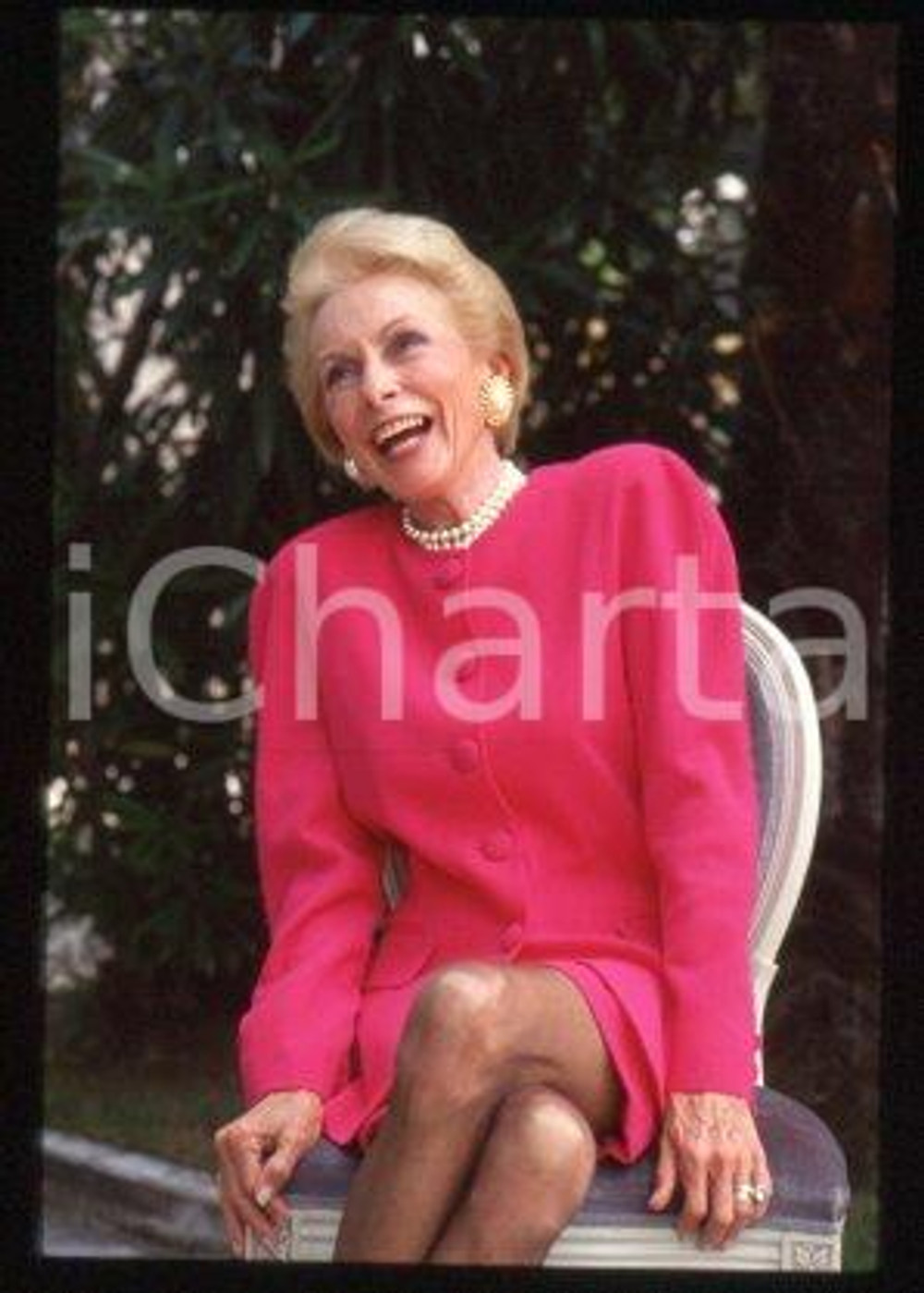 35mm vintage slide* 1992 CERNOBBIO VILLA ERBA American actress Janet LEIGH (12)