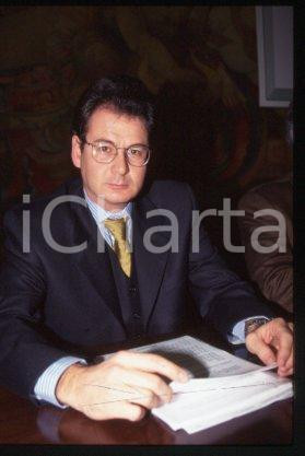 35mm vintage slide* 1999 ca MILAN Telecom Italia Portrait of Ugo RIETMANN 7
