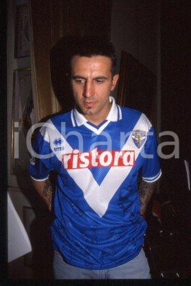 35mm vintage slide* 1994 BRESCIA Leader of TIMORIA Omar PEDRINI Portrait (4)