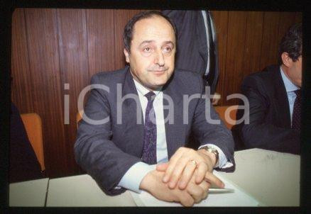 35mm vintage slide* 1990 ca ITALY Adriano MUSI Assistant secretary of the UIL 5